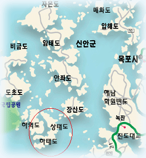 다도해 신안군입니다. 이 섬들이 연륙된다는군요.